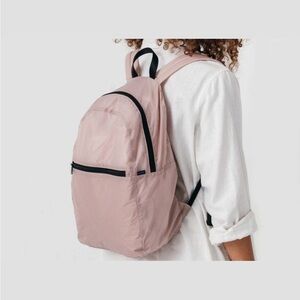 BAGGU Ripstop Nylon Backpack Mauve NWT